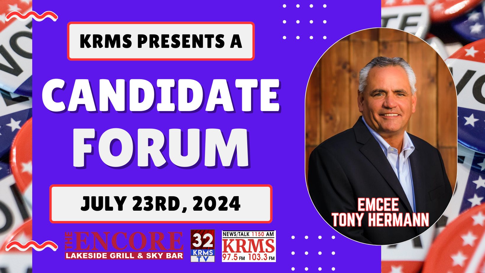 Candidates Forum Tonight In Lake Ozark With KRMS Radio & TV