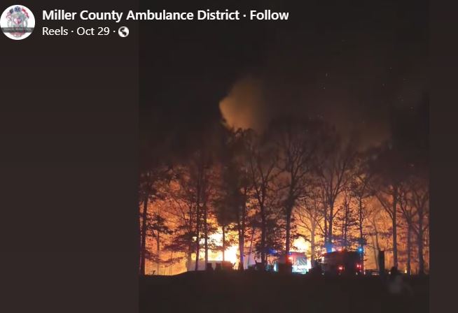 Wind-Driven Fire Destroys Eldon-Area Home