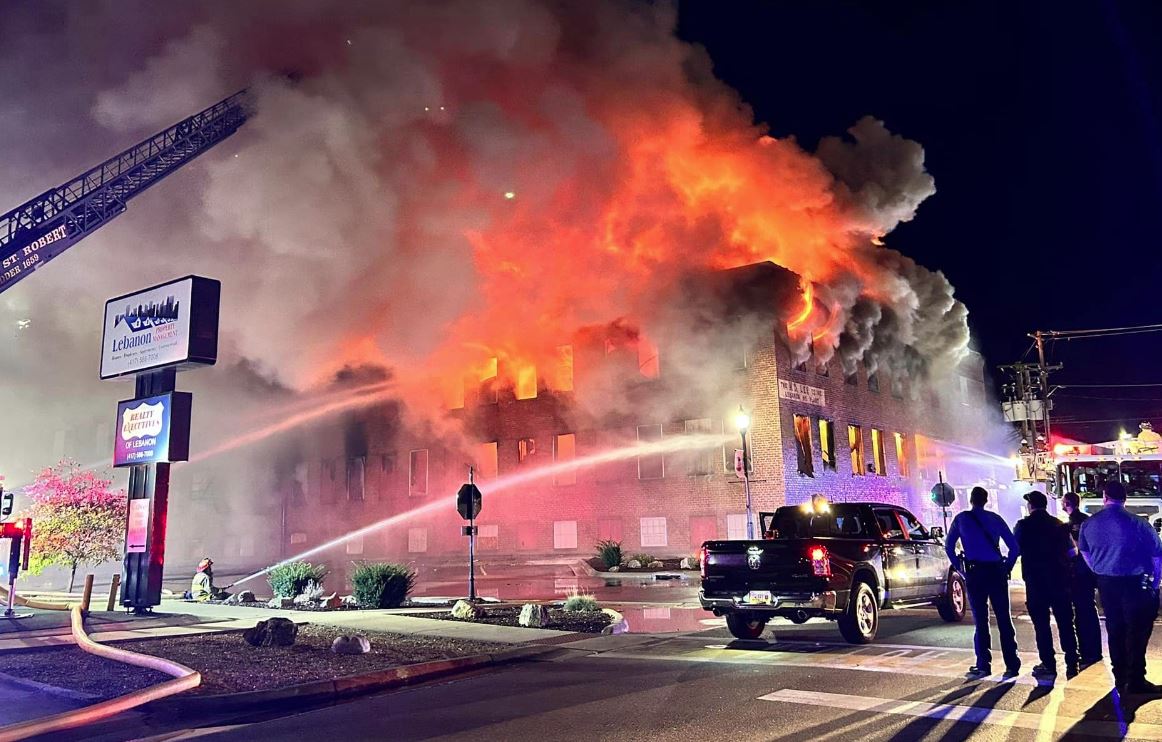 Massive Fire Destroys Historic Building in Lebanon